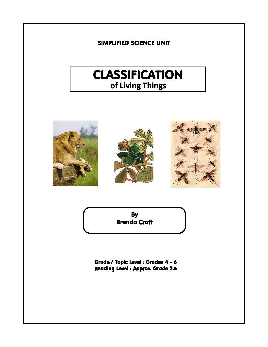 Classification of Living Things - DaviesandJohnson